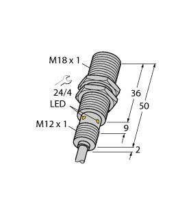 Induktiver Sensor BI8U-EM18WD-VP6X 7M Induktiver Sensor BI8U-EM18WD-VP6X 7M