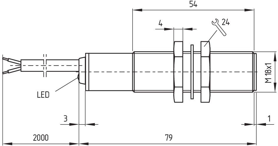 Näherungsschalter induktiv IFL 10-180-10