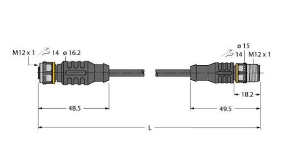 Aktuator- u. Sensorleitung RKC4.4T-P7X#6634224 Aktuator- u. Sensorleitung RKC4.4T-P7X#6634224