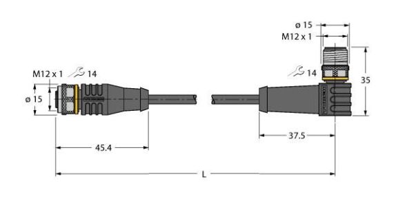 Aktuator- u. Sensorleitung RKS4.5T-5WSS4.5T/TEL Aktuator- u. Sensorleitung RKS4.5T-5WSS4.5T/TEL
