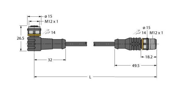 Aktuator- u. Sensorleitung WKC5TP7X31RSC5T/TXO Aktuator- u. Sensorleitung WKC5TP7X31RSC5T/TXO