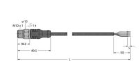 Aktuator- u. Sensorleitung RSCV4.4T-1.5/TEL