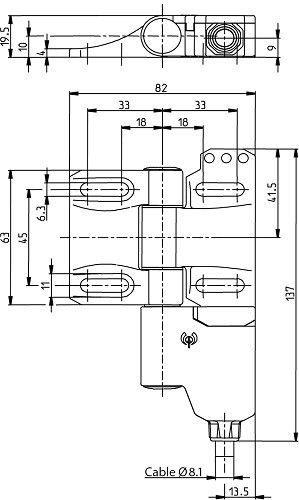 Scharnierschalter SHS3-U15Z-KA5-L-IPX