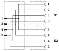 Y-Verteiler SAC-4P-M 8Y #1572443