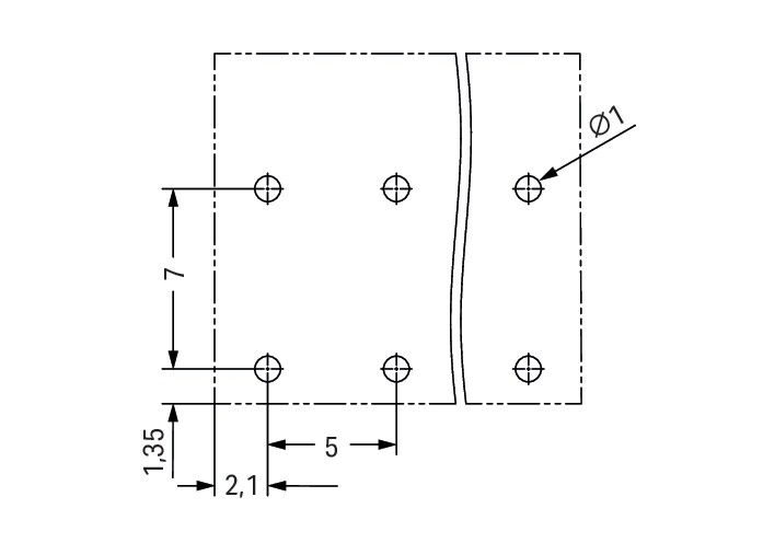 THR-Leiterplattenklemme 2086-3208/997-607