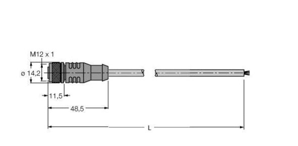 PROFIBUS-Leitung RKSW 455-1M PROFIBUS-Leitung RKSW 455-1M