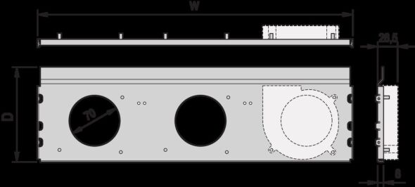 Lüftereinheitswanne LüfterRatiopacPROAIR Lüftereinheitswanne LüfterRatiopacPROAIR