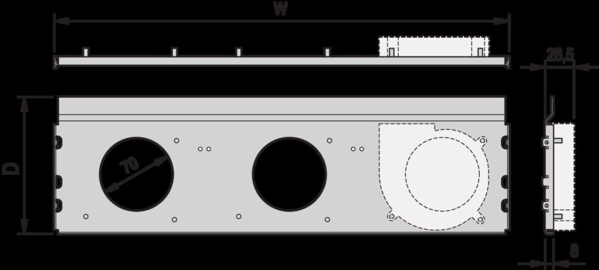Lüftereinheitswanne LüfterRatiopacPROAIR Lüftereinheitswanne LüfterRatiopacPROAIR