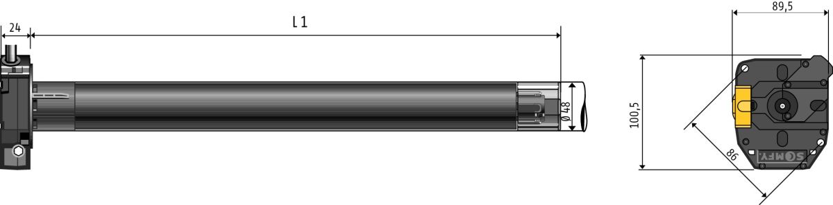 Rohrmotor LT 50 Mariner 1242772