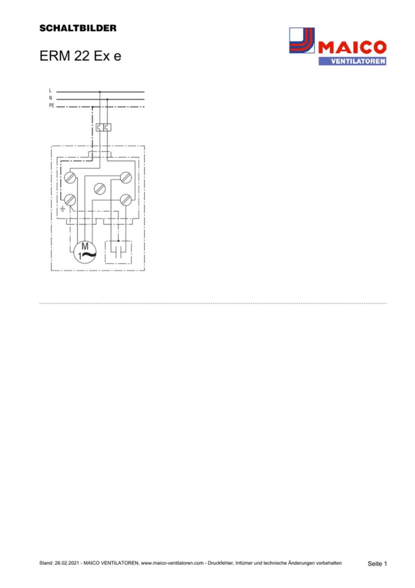 Ventilator ERM 22 Ex e