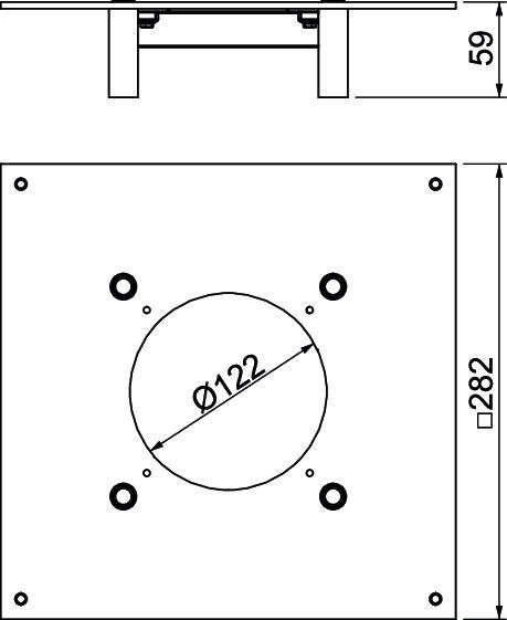Schwerlast-Montagedeckel DUG 250-3 R2SL