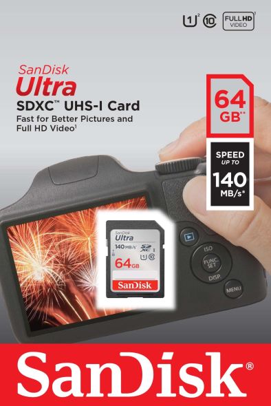 SDXC-Card 64GB SANDISK SDSDUNB-064G SDXC-Card 64GB SANDISK SDSDUNB-064G