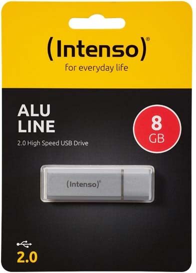 USB 2.0 Stick 8GB Alu INTENSO 3521462 si