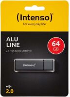USB 2.0 Stick 64GB Alu INTENSO 3521491 ant