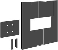 Rückwandabdeckung fDisplay PFA9121 sw