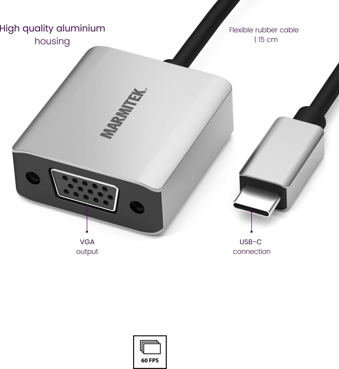 Adapter USB Typ C MARMITEK ConUSB-C/VG