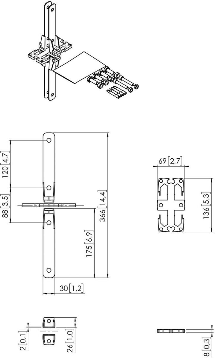 Koppelelement PFA9156 sw