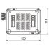 Steckbarer Deckel D01 6x3p WD