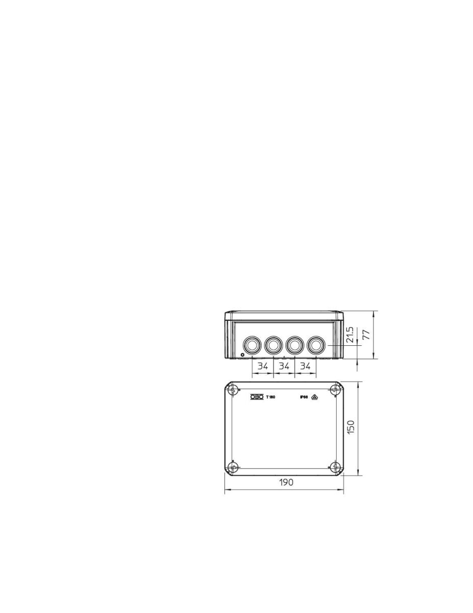 Kabelabzweigkasten T 160 RO-LGR
