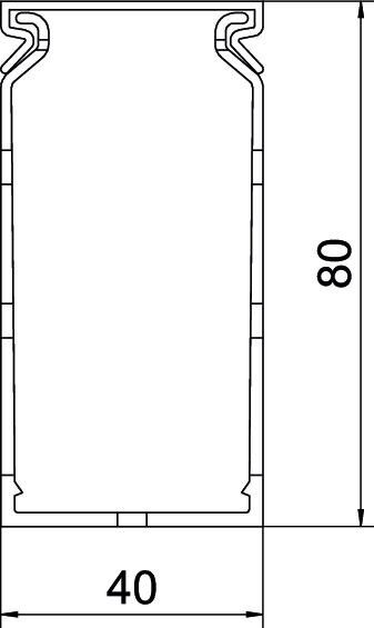 Verdrahtungskanal HFVDK 8040 lgr