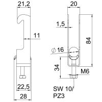Bügelschelle BS-W1-M-16 A2