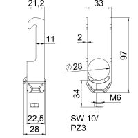 Bügelschelle BS-W1-M-28 FT