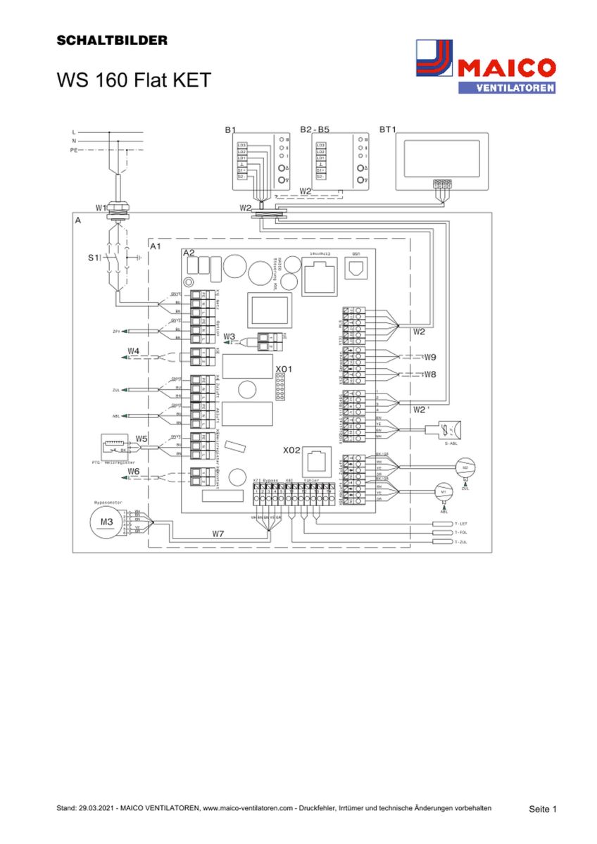 Raumluft-System WS 160 Flat KET