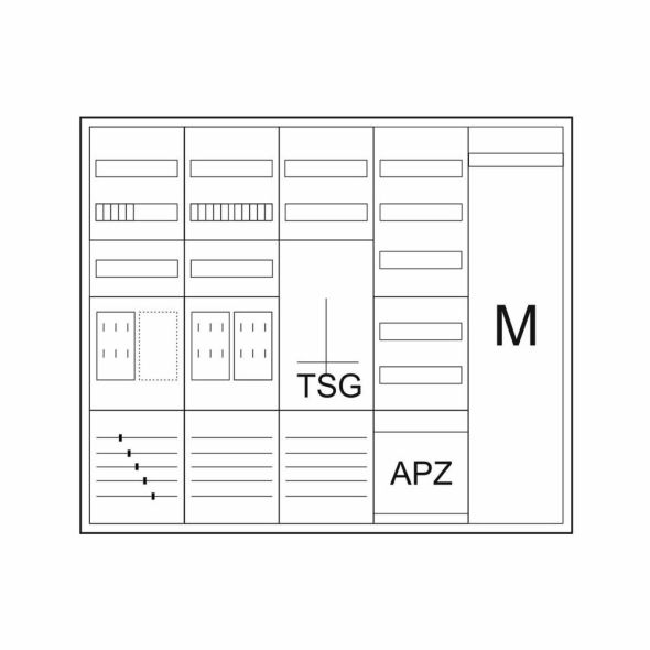 Zähler-Komplettschrank ZSDZ2ZTVK1100BKEIAPZ Zähler-Komplettschrank ZSDZ2ZTVK1100BKEIAPZ