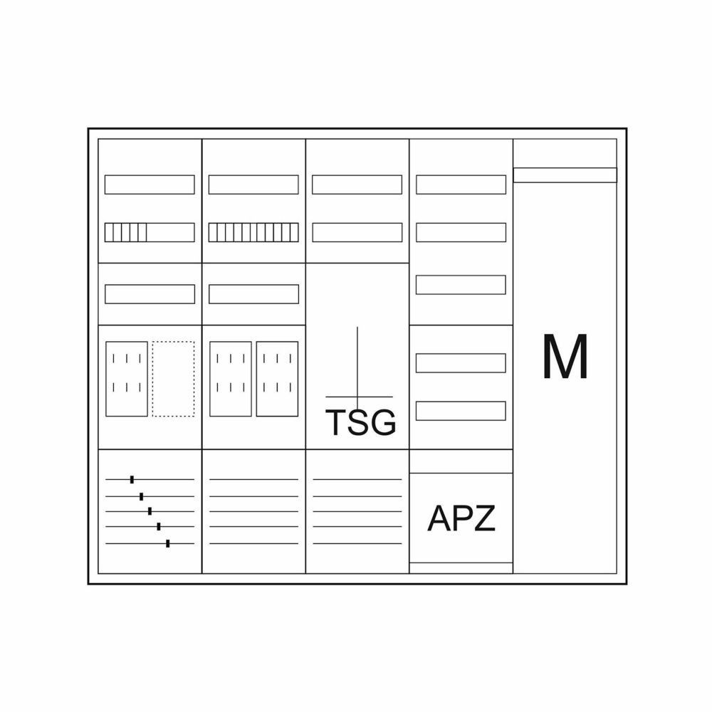 Zähler-Komplettschrank ZSDZ2ZTVK1100BKEIAPZ Zähler-Komplettschrank ZSDZ2ZTVK1100BKEIAPZ