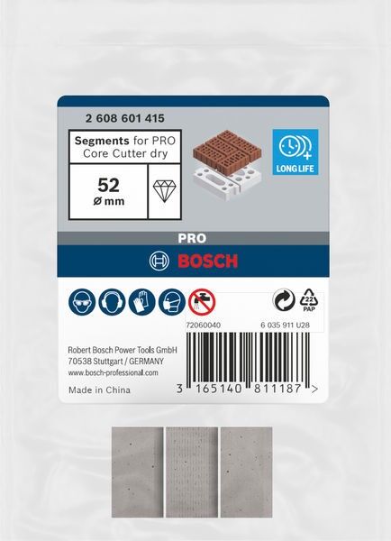 Segmente f. BK trocken 52x 2608601415 (VE3)