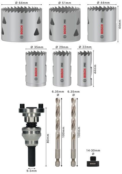 Pro Lochsägen Set Q-Lock 2608901550VE(10)