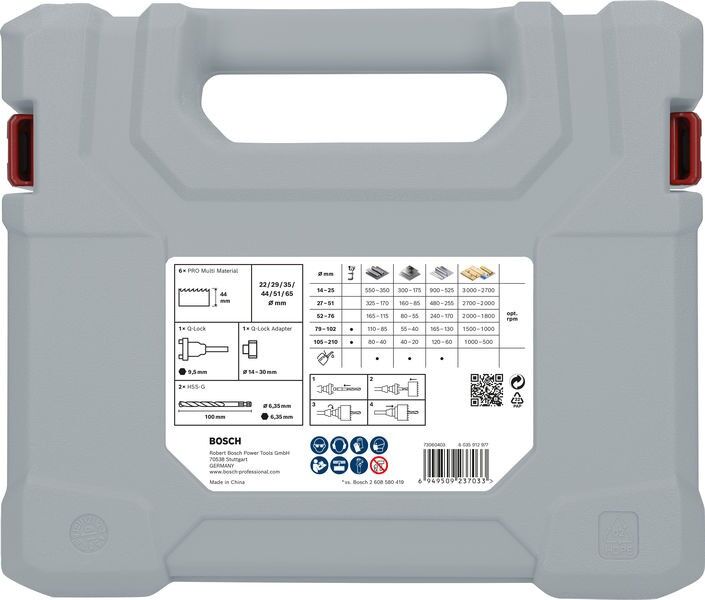 Pro Lochsägen Set Q-Lock 2608901551VE(10)