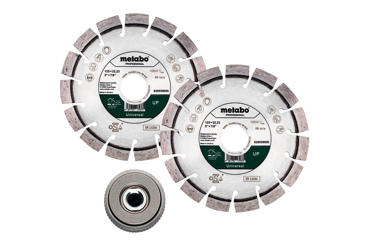 Set Diamanttrennscheibe Set 2xDia-TS125mm UP Set Diamanttrennscheibe Set 2xDia-TS125mm UP