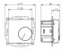 UP-Raumregler 5-30C AC230V UTE2800-R-RAL9010G55