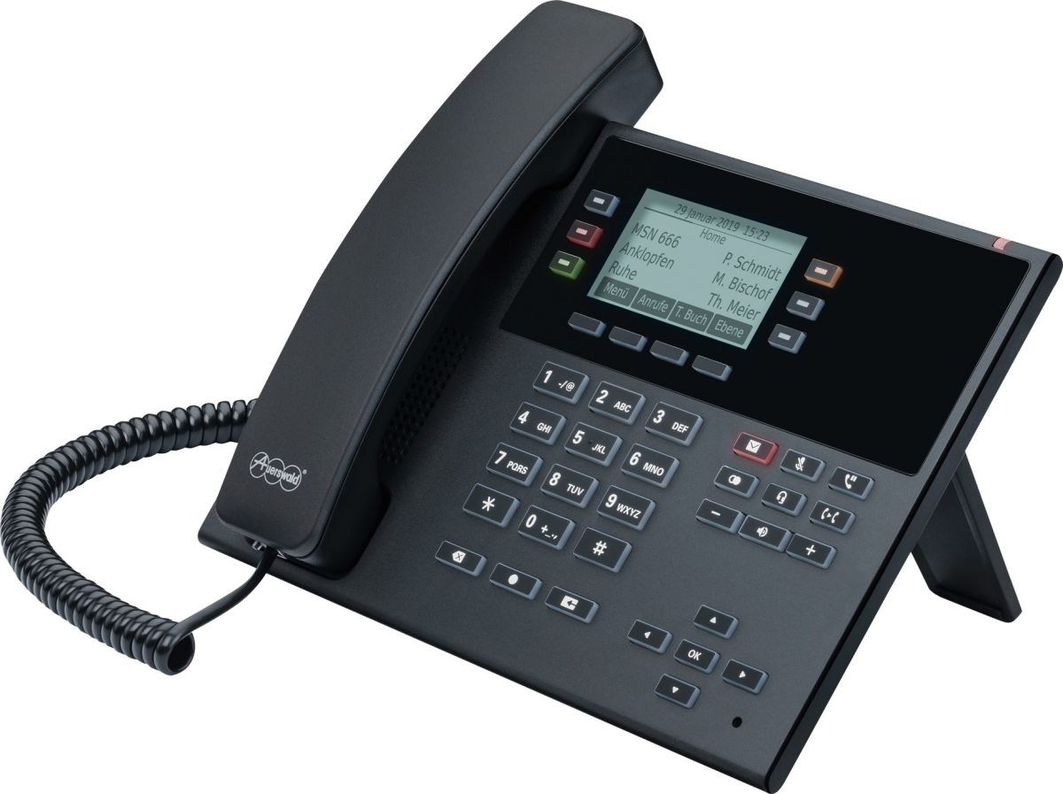 SIP-Systemtelefon COMfortel D-210 sw