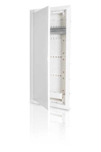 HW/UP Kommunikationsverteiler, 4-reihig mit Montageplatte und 3-fach-Steckdose JUMBO48K HW/UP Kommunikationsverteiler, 4-reihig mit Montageplatte und 3-fach-Steckdose JUMBO48K