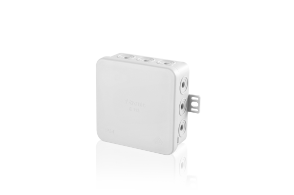 FR-Abzweigkasten IP54,85x85x40, grau E113 FR-Abzweigkasten IP54,85x85x40, grau E113