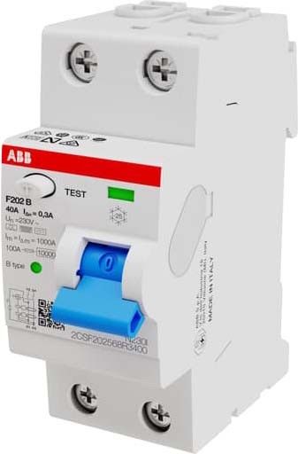 FI-Schutzschalter TypB 2P F202B-40/0,3-2TE FI-Schutzschalter TypB 2P F202B-40/0,3-2TE