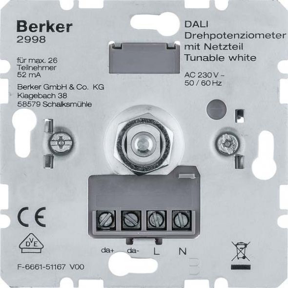 DALI Drehpotenziometer 2998 DALI Drehpotenziometer 2998
