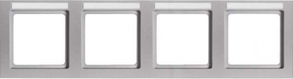 Rahmen 4-fach 10246094 alu samt Rahmen 4-fach 10246094 alu samt