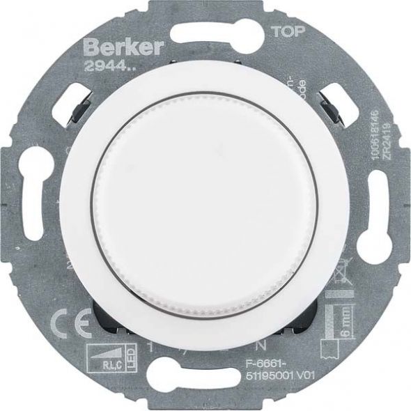 Drehdimmer 294410 polarweiß glänzend Drehdimmer 294410 polarweiß glänzend