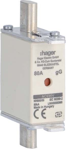 NH-Sicherung NH000 80A gL/gG NH-Sicherung NH000 80A gL/gG