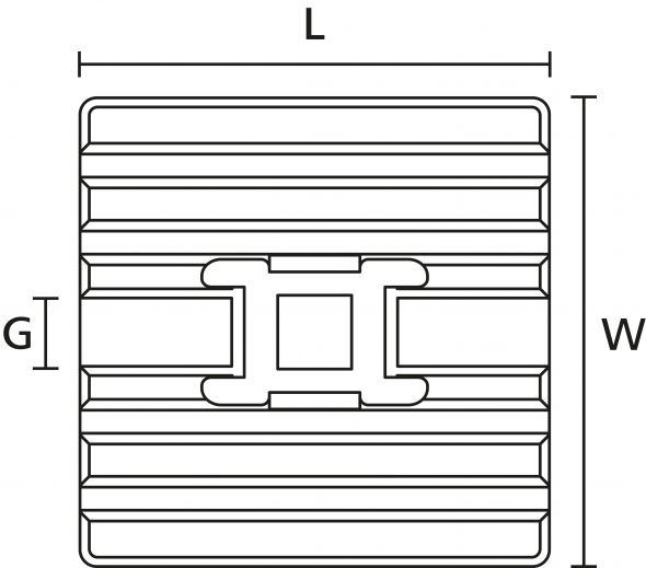 Flexibler Klebesockel FMB4APT-A-PA66HS-BK Flexibler Klebesockel FMB4APT-A-PA66HS-BK