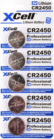 Knopfzelle Lithium 3V XCR2450 (5er) Knopfzelle Lithium 3V XCR2450 (5er)
