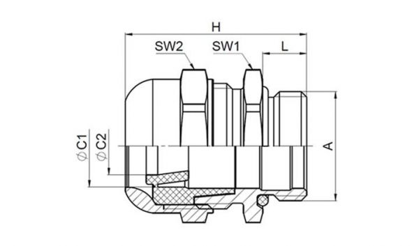Kabelverschraubung K257-1032-00 Kabelverschraubung K257-1032-00
