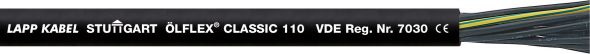 Ölflex Classic 110 BK 1119880 5G1,5mm² Schnittlänge Ölflex Classic 110 BK 1119880 5G1,5mm² Schnittlänge