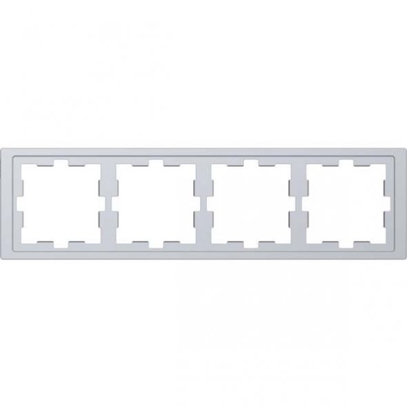 Rahmen D-Life 4-fach Edelstahl Rahmen D-Life 4-fach Edelstahl