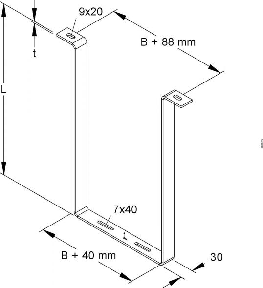 Tunnelabhängung TAH-B 300/600 E3 Tunnelabhängung TAH-B 300/600 E3