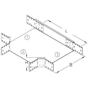 Kabelrinnen-Abzweig RA 110-30S Kabelrinnen-Abzweig RA 110-30S