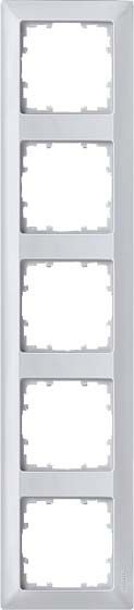 Rahmen 5-fach 5TG2555-3 aluminium-metallic Rahmen 5-fach 5TG2555-3 aluminium-metallic